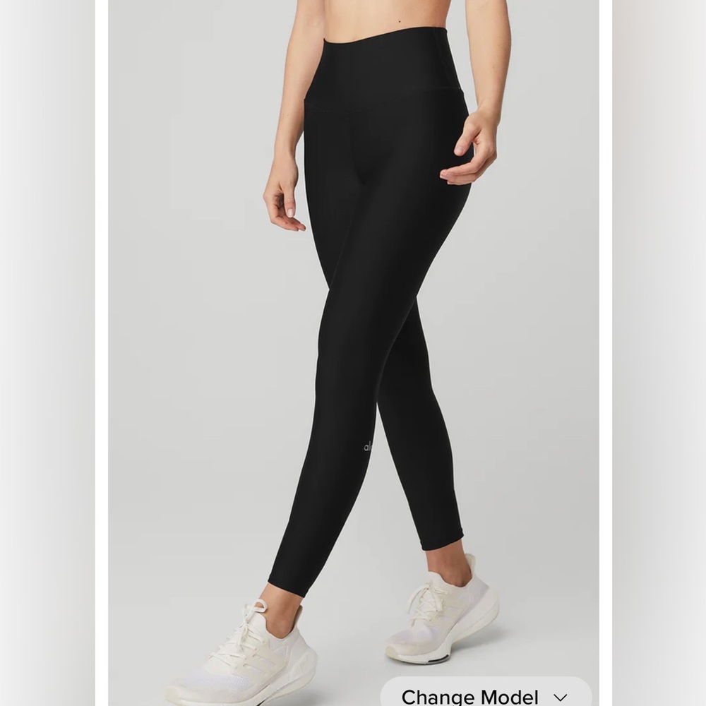 NEW! Alo Black Leggings, 7/8 High Waist Airlift Legging, size small